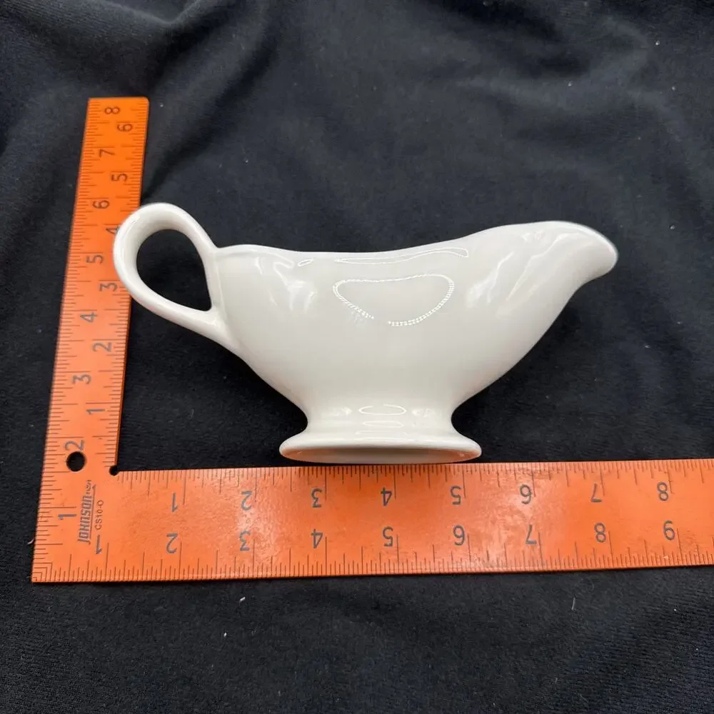 Homer Laughlin White Gravy Boat Vintage saucière Best China USA